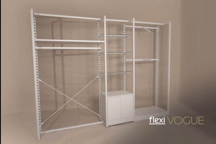 Modular wardrobe for retail Modular wardrobe for retail