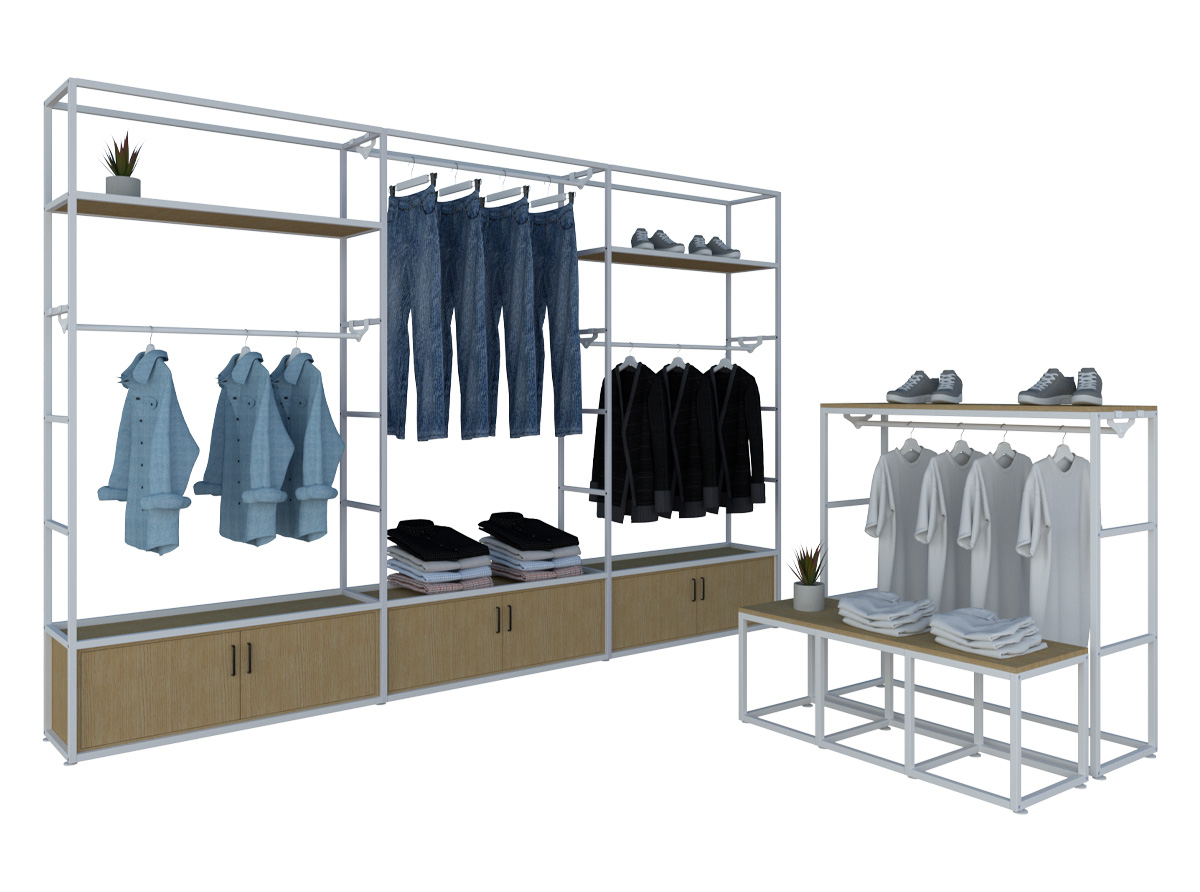 Modular shelving system for retail