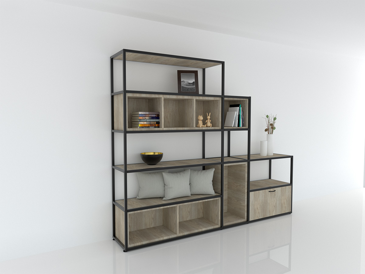 Modular shelving system for home or office