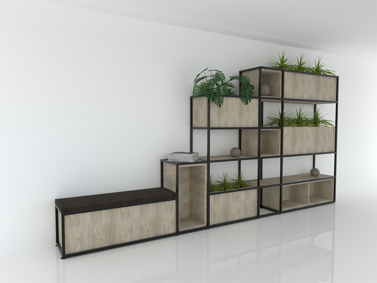 Modular shelving system commercial and residential