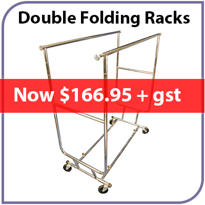 Double Folding Garment Racks 