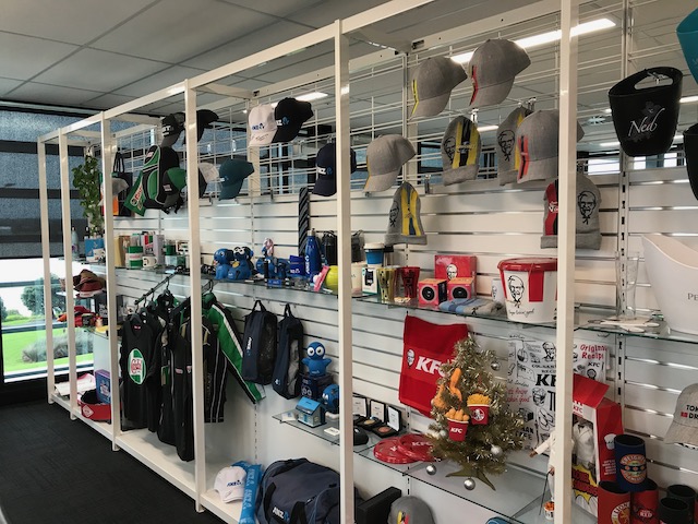 Retail display on walls